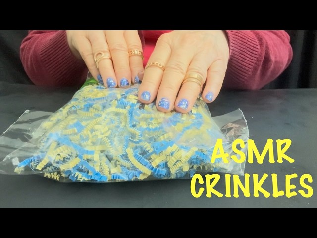 ASMR A SENSORY LULLABY to Fall Fast Asleep with only Soft Crisp Crinkles- No Talking   🎧 Headphones