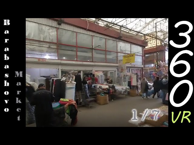 🛒👀Reminiscing Barabashovo Market, Kharkiv Ukraine: Part 1 of 7 -4k 360 VR-