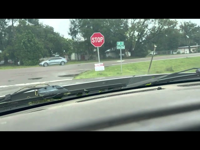 Driving through downtown Polk City, Fl after Hurricane Ian. 9/29/2022