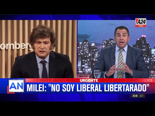 🔴MILEI EN BLOOMBERG: "NO SOY LIBERTARADO"