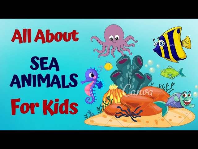 Sea Animals Name| Kids Vocabulary| Ocean World| Toddlers Educational Videos #kidsvideo #education