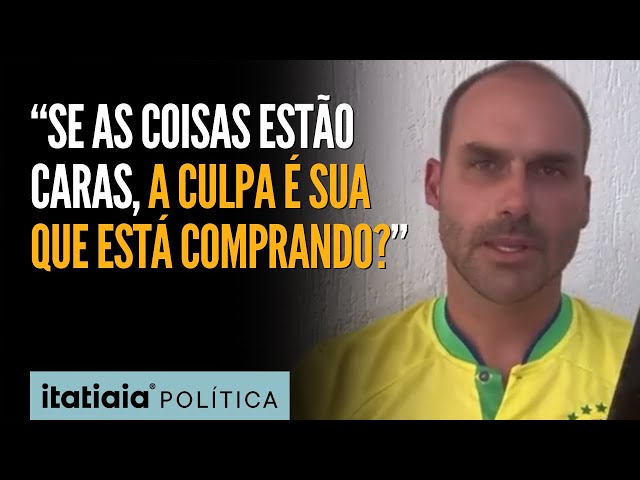 EDUARDO BOLSONARO REBATE FALA DE LULA SOBRE PREÇOS DE ALIMENTOS: "PARA DE AUMENTAR O TRIBUTO"