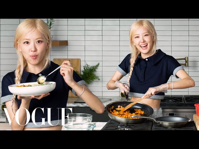 Rosé Cooks Kimchi Fried Rice Dinner | Now Serving | Vogue