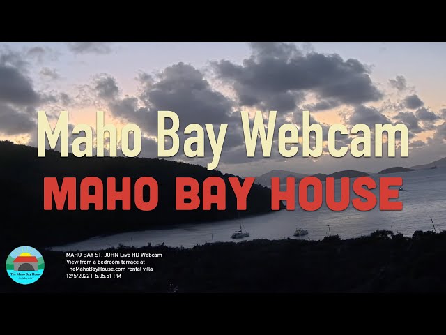 Maho Bay live HD webcam on St. John in the US Virgin Islands National Park