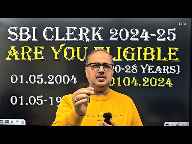 SBI Clerk 2024-25 | क्या में Eligible हूँ? | Amar Sir