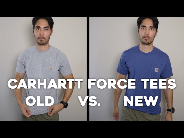 Carhartt Force Tees : Old vs New