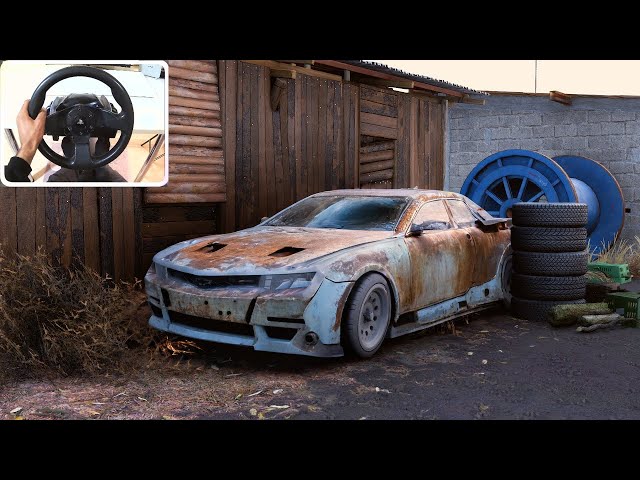 Rebuilding Chevrolet Camaro Z28 - Forza Horizon 5 | steering wheel gameplay