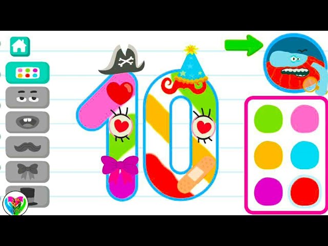 Numbers Preschool Learning 6 to 10 - Tracing & Coloring Numbers