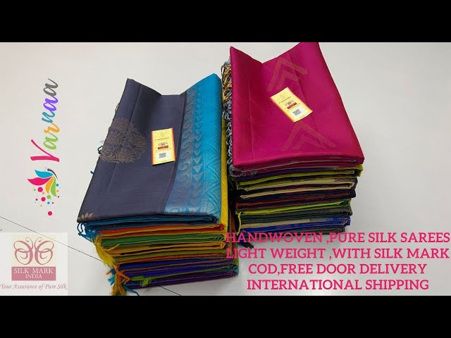 soft silk sarees with border | liight weight pure silk sarees with price | Soft silk sarees Varnaa