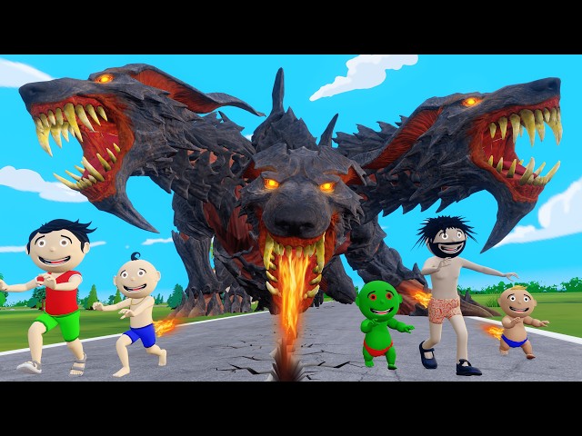 Bittu Sittu aur Dragon | Dragon Wala Cartoon Comedy Video | Monster Wala Cartoon