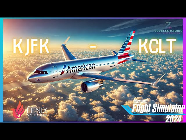 American Airlines 2643 JFK to Charlotte LIVE | Fenix A320 on VATSIM!