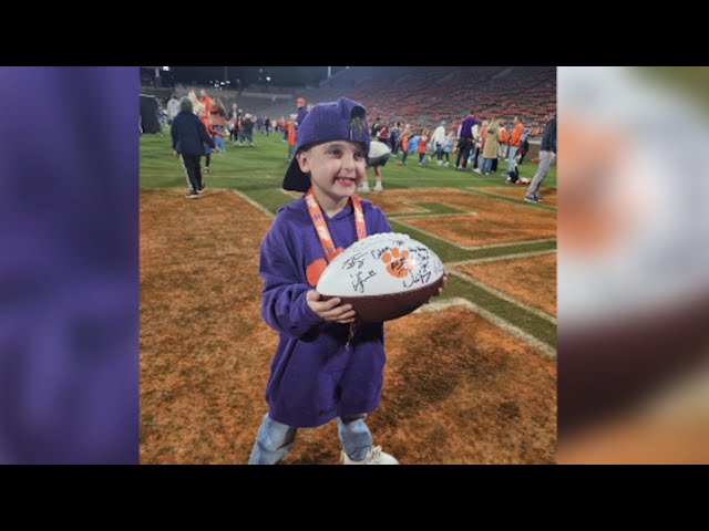 Clemson gifts weekend of lifetime to child fighting for his life