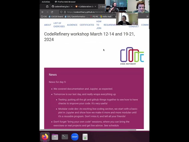 6.4 Workshop outro - CodeRefinery 2024 Mar