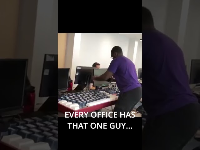 EVERY OFFICE HAS THAT ONE GUY #shorts #shortsfeed #office #keyboard #oneguy #funny #comedy #viral