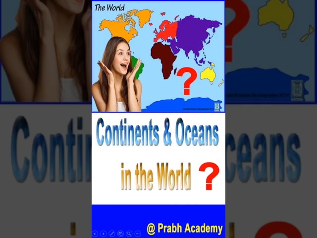 Continents and Oceans | Shorts | #shorts #continents #oceans #geography #gkinhindi #facts