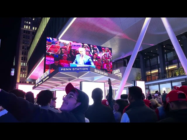 Donald Trump holds campaign rally at Madison Square Garden, New York City