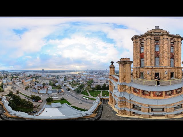 🇱🇻360°Riga, Latvia: Latvian Academy of Sciences Observation deck 拉脫維亞 里加 科學院 觀景臺