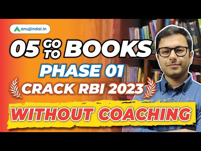 RBI Phase 1 Self Study Books | RBI Grade B Preparation 2023 | Best Books RBI Grade B | Anuj Jindal