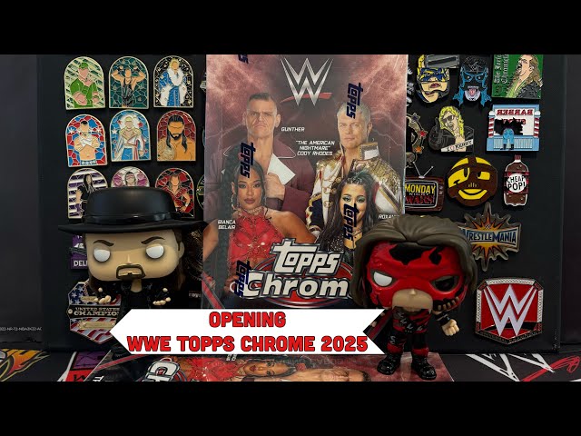 Opening NEW WWE Topps Chrome 2025 Hobby box - 2 autos!