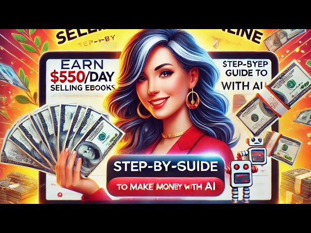 Earn $550 Day Selling eBooks Online   Step by Step Guide to Make Money with AI