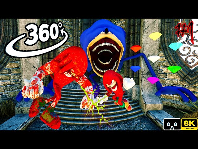 Sonic Tapes 360° VS Knuckles From The Past | Part I | Scary VR 360º 8K Animation Film