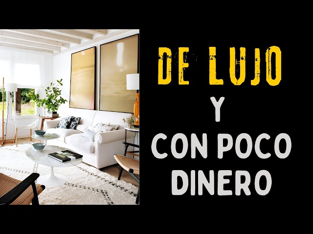 ✅TU SALA de LUJO con POCO DINERO Y MUCHO ESTILO! 🔥 Diseño y Elegancia