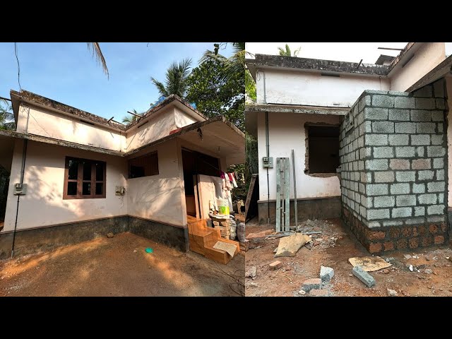 attached bathroom construction/ബെഡ്രൂമിലേക്ക്  ബാത്രൂം ഉണ്ടാക്കിയപ്പോൾ!!