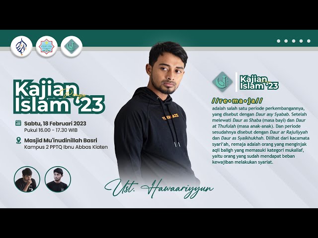 Kajian Remaja Islam 2023 | Ustadz Hawaariyyun