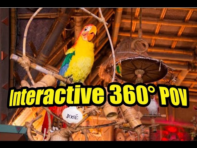 Walt Disney's Enchanted Tiki Room / Disneyland 360 POV / "Tiki Tiki Tiki Tiki Tiki Room"