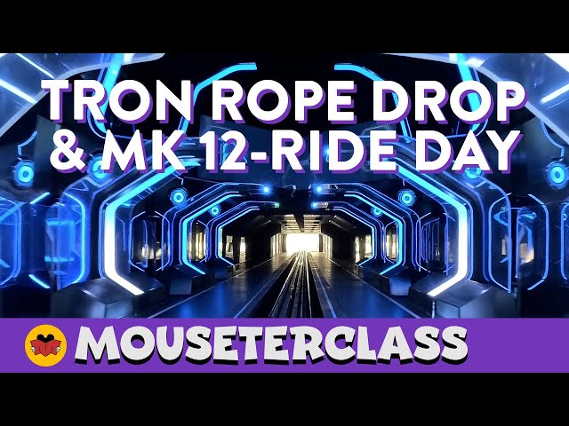 TRON Rope Drop strategy! Get 12 rides before the Parade!