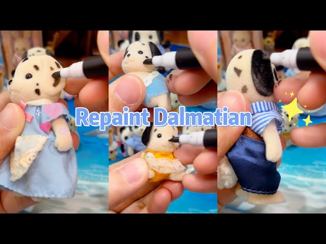 Easy Repaint Dalmatian Sylvanian Families ✨