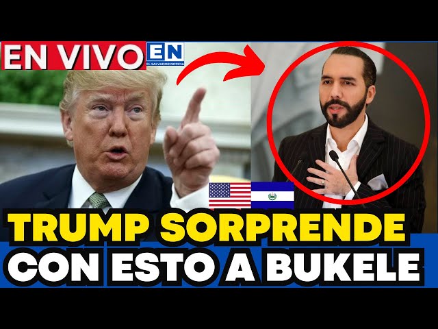 "¡EE.UU. SE RINDE ANTE BUKELE! LAS PODEROSAS PALABRAS DE DONALD TRUMP A BUKELE NADIE LO ESPERABA