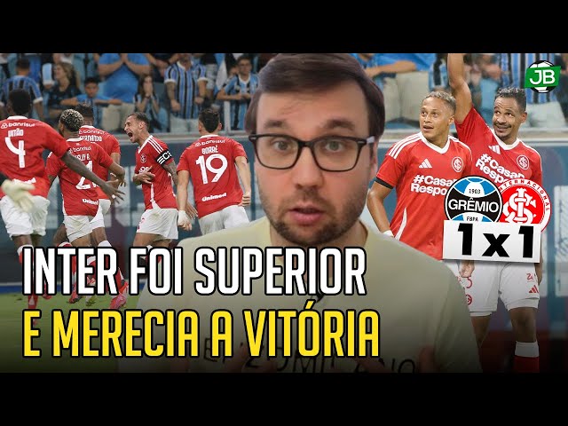 🔴 INTER FOI MUITO SUPERIOR AO GRÊMIO E MERECIA A VITÓRIA NO GRE-NAL