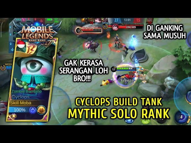 Cyclops Build Tank Strong As Steel Solo Rank Gameplay Skill Moba Mobile Legends