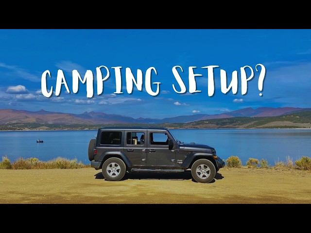 No Build Jeep Wrangler Car Camping Setup | Cheap Cozy Overlanding