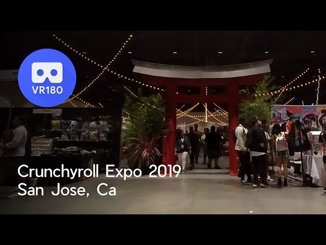 [VR 180] Crunchyroll Expo 2019 Show Floor - Gate