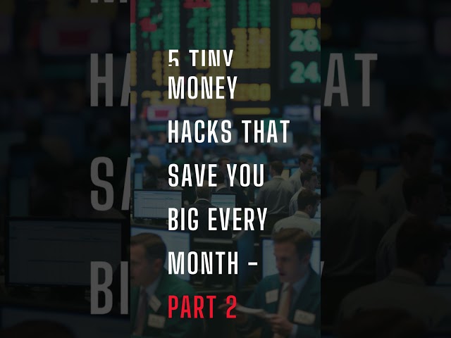 5 Tiny Money Hacks That Save You BIG Every Month  - Part 2 #financetips