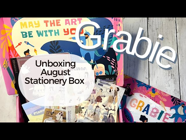 Unboxing | Grabie August Subscription Box | Planner, Stationery and Journaling Items