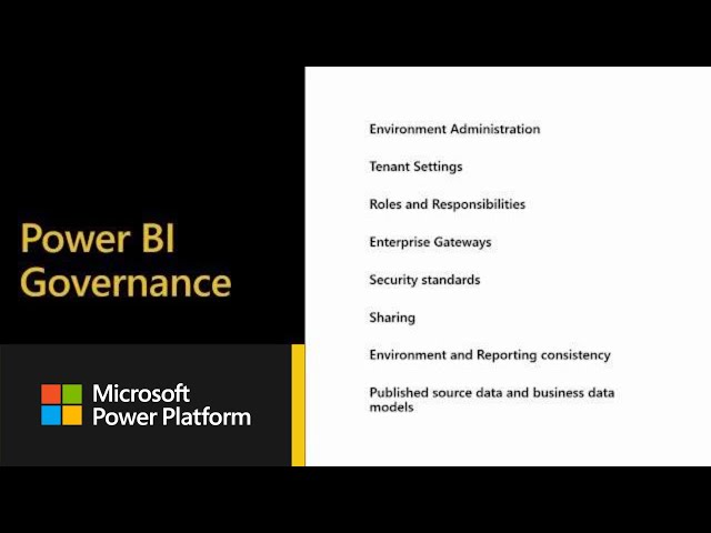 What to Govern: Part 2 | Power BI Adoption Framework