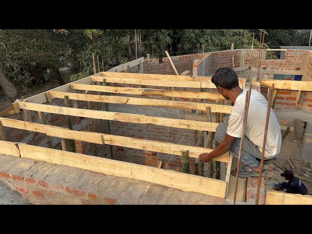 Wow Amazing Roof Formwork Centring Village House ||House Bedroom Roof Centring ||