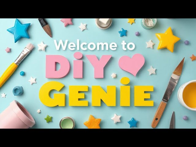 Welcome to DIY Genie: Your Creative Hub for Fun and Easy DIY Projects!