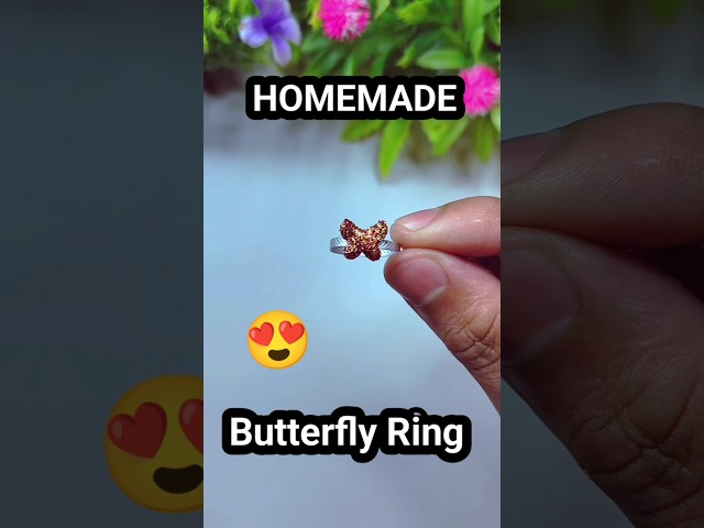 So cute 🥺💕/homemade Cute Rings/how to make rings at home #rings #homemade