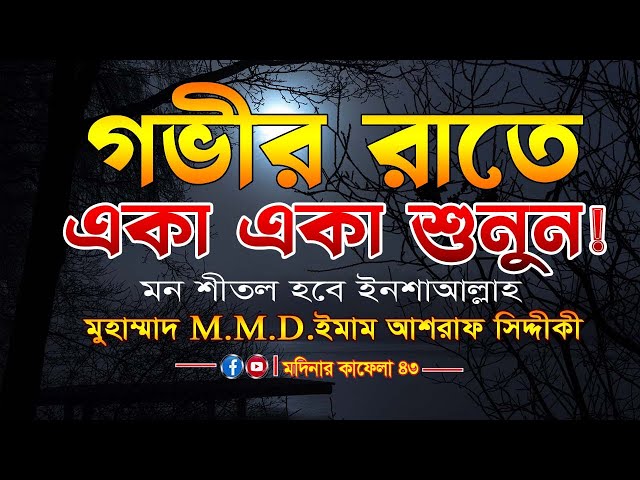 গভীর রাতে একা একা শুনুন। মনে শান্তি আসবেই ইনশাআল্লাহ || D. Ashraf Siddique || ড. আশরাফ সিদ্দীকী