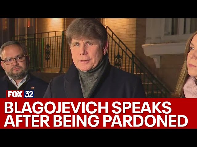 Ex-Illinois Gov. Blagojevich speaks after being pardoned by Trump