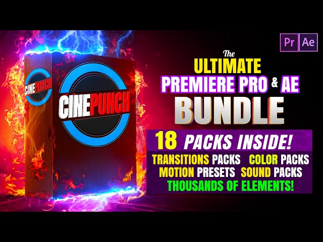 The Biggest Adobe Premiere Pro and After Effects Bundle there ever was!  10,000 Elements and Growing