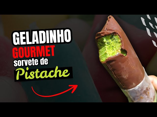 ♥️ Geladinho Gourmet Sorvete de pistache APOSTILA