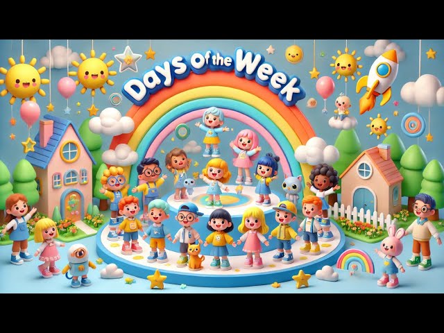 Days of the Week Song | Educational Songs for Kids | 7 Days a Week Nursery Rhymes #kidssong