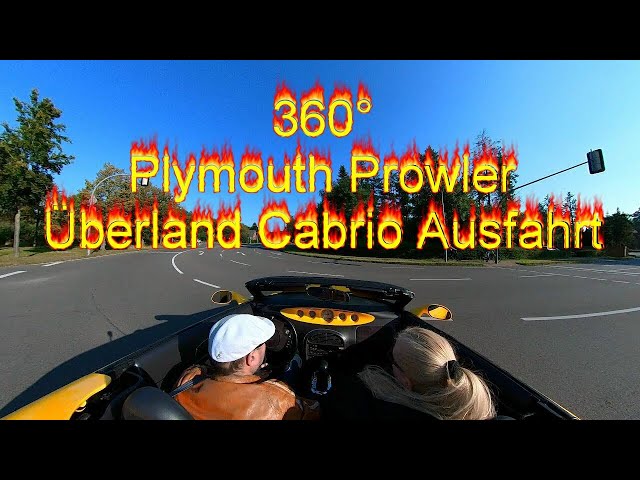 360°Chrysler Plymouth Prowler Überland Cabrio Ausfahrt