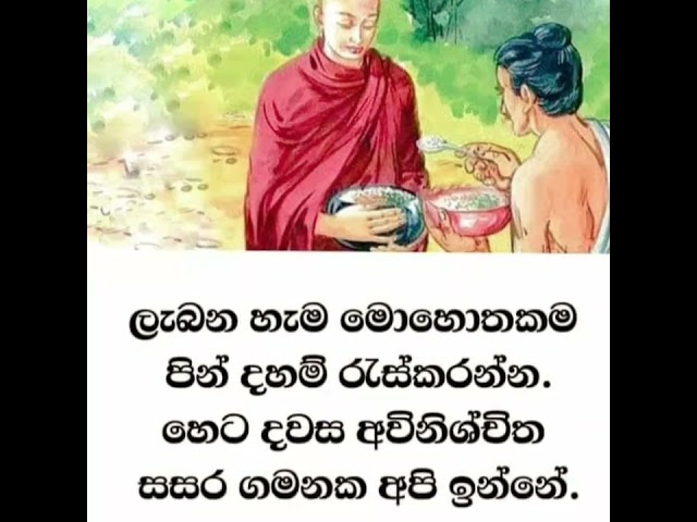 පිං දහම් කරලා සිහි කර කර සතුටින් ජීවත් වෙන්න