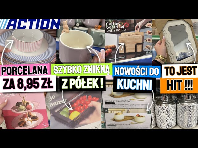 🔥 ACTION HIT ZA 4,49 zł ‼️ NOWA ZASTAWA STOŁOWA 🌸 NOWOŚCI DO KUCHNI I ŁAZIENKI, GAZETKA